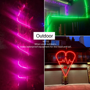 APP Control Smart RGB LED Neon Strip Compatible Alexa Google Home