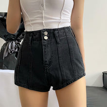 Load image into Gallery viewer, High Waist Stitching Sexy Slim-Fit Denim Shorts
