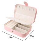 Travel PU Leather Jewelry Organizer Box