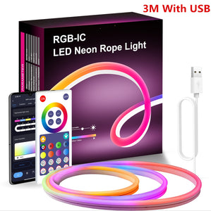 Smart RGBIC LED Neon Lights with APP and Music Sync