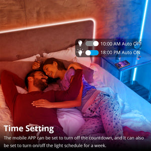 Intelligenter 12-V-RGB-Neon-LED-Streifen mit Sprachsteuerung Alexa, Google Home