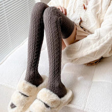 Load image into Gallery viewer, Striped Knee High Warm Thigh Socks
