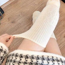 Load image into Gallery viewer, Striped Knee High Warm Thigh Socks
