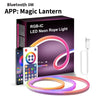 Intelligente WLAN-RGB-LED-Neonmusik-Synchronisierungsstreifenlichter