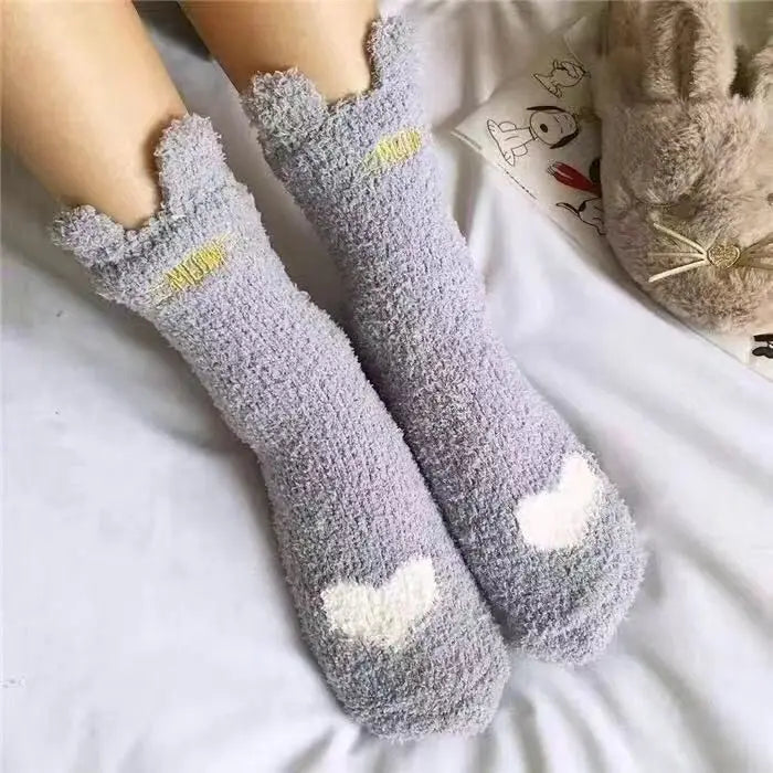 Cozy Cow Spot Socks