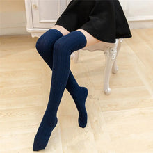 Load image into Gallery viewer, Knitted Thigh-High Over the Knee Stockings
