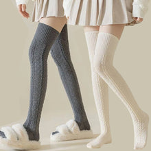 Load image into Gallery viewer, Striped Knee High Warm Thigh Socks
