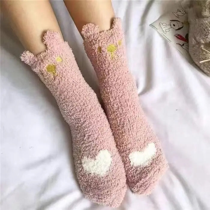 Cozy Cow Spot Socks