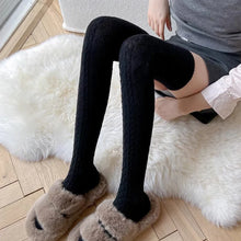 Load image into Gallery viewer, Striped Knee High Warm Thigh Socks
