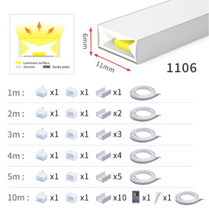 Waterproof Silicone 12/24v LED Light Strip