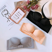 Load image into Gallery viewer, Seamless Strapless Front-Closure Push-Up Bra
