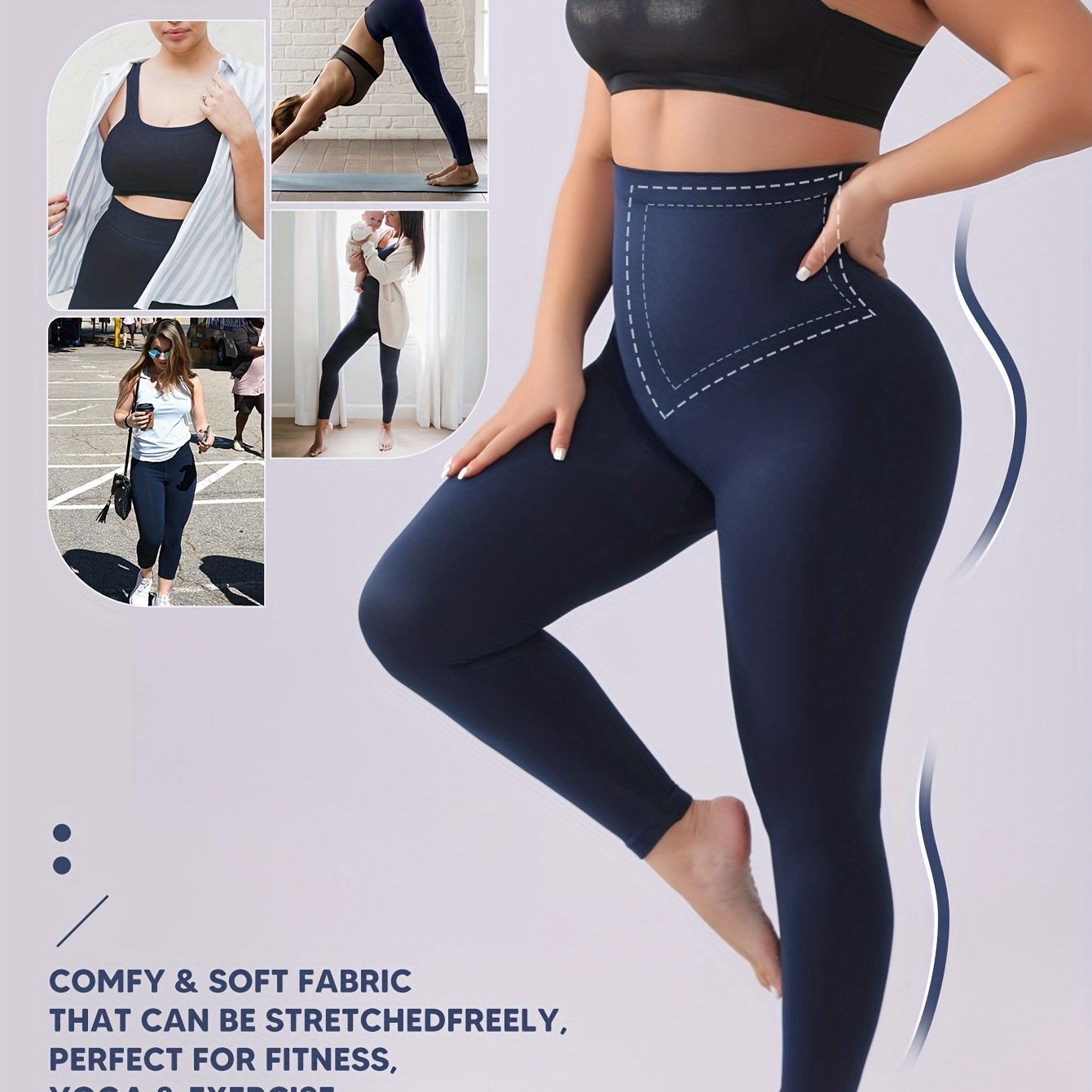 Butt Lifting Breathable High-Waisted Tummy Control Shaping Leggings