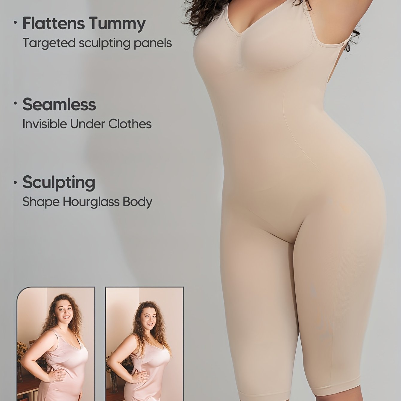 Women's High-Elasticity Shaping Bodysuit Shapewear
