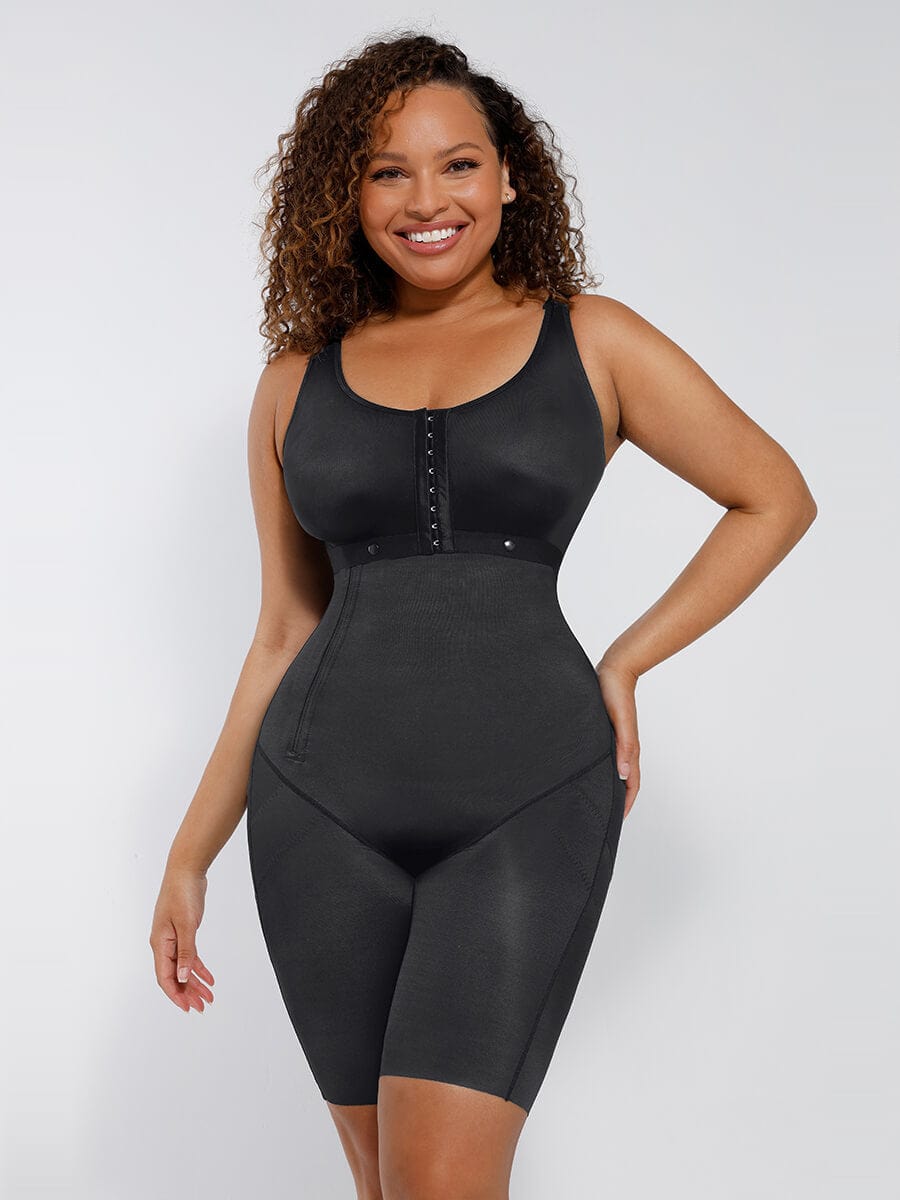 Wholesale Post-Operative Breast-Covering Side-Zip Body Shaper