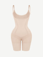 Wholesale Seamless Open-Bust Abdomen Flattening Mid-Thigh Bodysuit