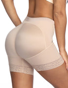 Wholesale Black Large Size Butt Lifter Tummy Control  Lifting Panty Lace Hem