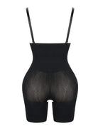 Wholesale Black Seamless Sheer Mesh Full Body Shaper Abdominal Control
