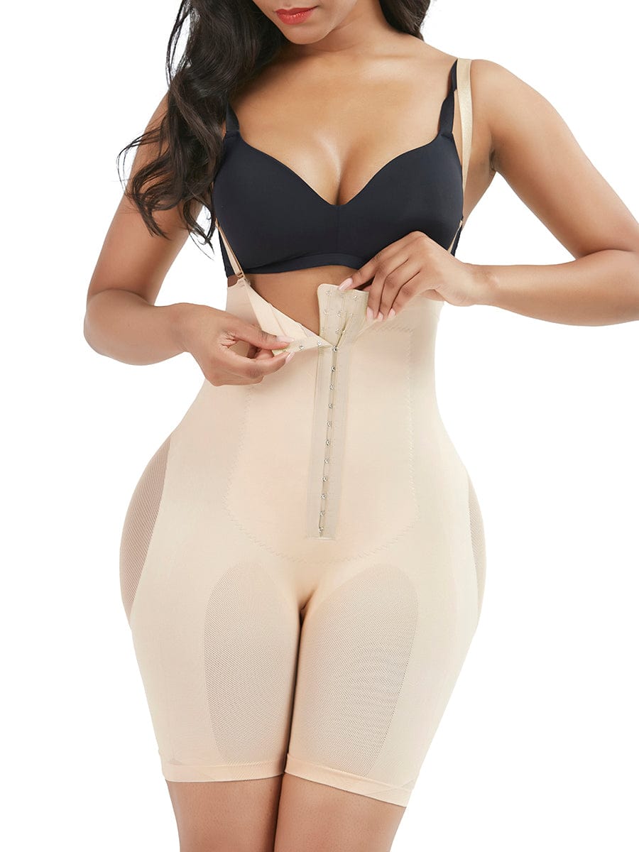Wholesale Black Seamless Sheer Mesh Full Body Shaper Abdominal Control