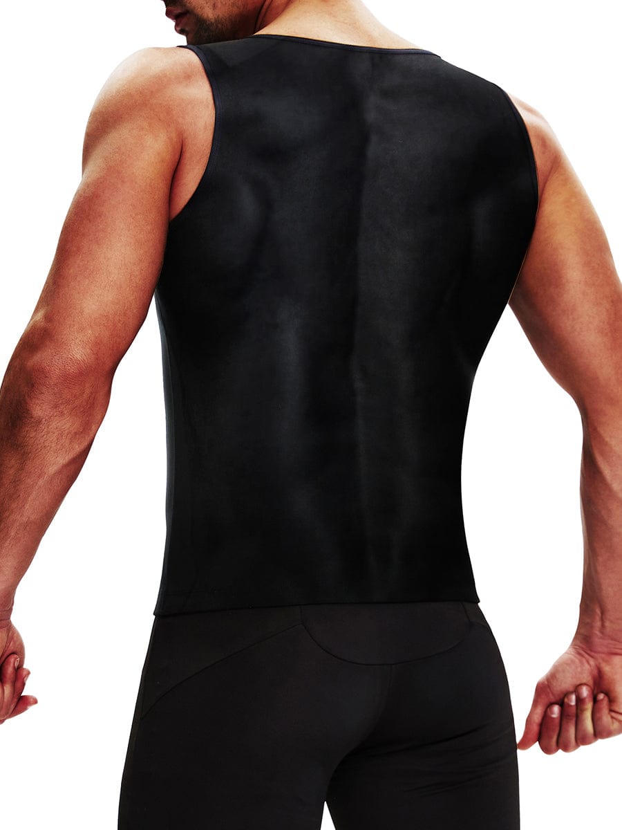 Wholesale Blue Large Size Vest Shaper Round Collar For Fitness