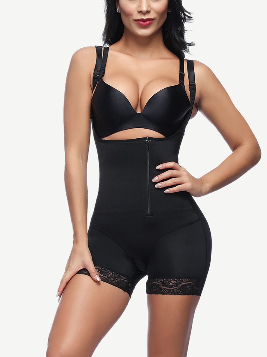 Wholesale Natural Queen Size Shaping Black Latex Interlayer Bodysuit Shaper