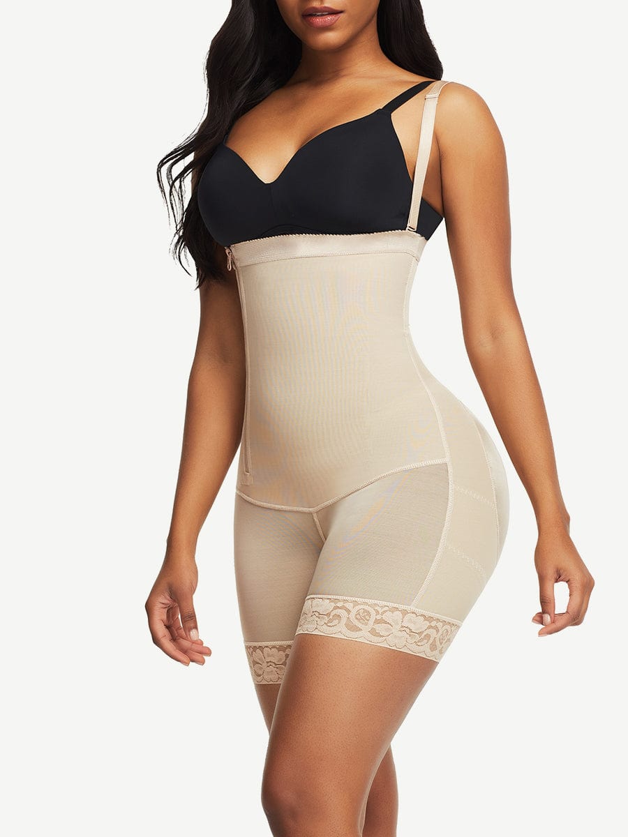 [USA Warehouse]Wholesale Pretty Detachable Straps Side Zip Body Shaper Leisure Fashion