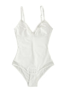 Wholesale Sexy Deep V-Neck Mesh Sheer Bodysuit