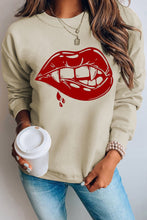 Load image into Gallery viewer, Beige Babe 90&#39;s Print Long Sleeve Graphic Sweatshirt
