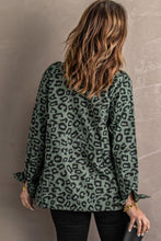 Cargue la imagen en el visor de la galería, Lapel Collar Zipper Drawstring Leopard Coat - www.novixan.com
