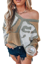 Cargue la imagen en el visor de la galería, Animal Color Blocking Sweater - www.novixan.com
