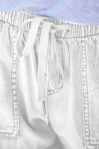 Casual Pocketed Frayed Denim Shorts - www.novixan.com