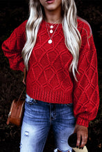 Cargue la imagen en el visor de la galería, Festive Textured Chunky Sweater - www.novixan.com
