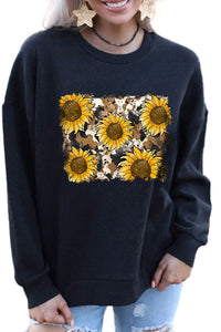 Schlichtes Rundhals-Pullover-Sweatshirt