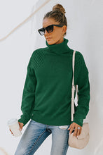 Load image into Gallery viewer, Turtleneck Knitted Pullover Sweater - www.novixan.com
