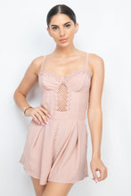 Load image into Gallery viewer, Cinched Zip Sweetheart Pleated Romper - www.novixan.com

