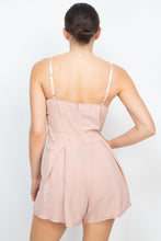 Load image into Gallery viewer, Cinched Zip Sweetheart Pleated Romper - www.novixan.com
