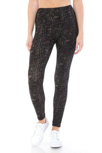 Banded Lined Multi Printed Knit Yoga Style Legging With High Waist - www.novixan.com