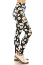 Cargue la imagen en el visor de la galería, Long Banded Lined Multi Floral Knit Legging - www.novixan.com
