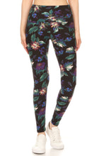 Laden Sie das Bild in den Galerie-Viewer, Yoga Style Banded Lined Floral Printed Knit High Waist Legging - www.novixan.com
