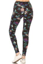 Load image into Gallery viewer, Yoga Style Banded Lined Floral Printed Knit High Waist Legging - www.novixan.com
