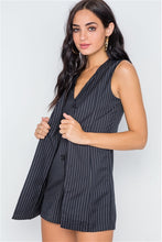 Load image into Gallery viewer, Sleeveless Romper with Layered Vest - www.novixan.com
