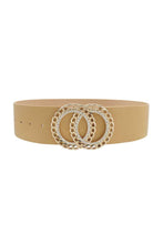 Load image into Gallery viewer, Double Circle Chain And Rhinestone Belt - www.novixan.com

