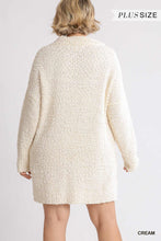 Cargue la imagen en el visor de la galería, High Cowl Neck Bouclé Long Sleeve Sweater Dress - www.novixan.com

