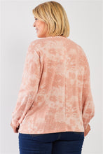 Laden Sie das Bild in den Galerie-Viewer, Plus Size Tie-dye Print Crew Neck Long Sleeve Loose Fit Sweatshirt - www.novixan.com
