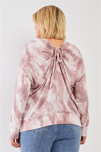 Cargue la imagen en el visor de la galería, Plus Size Ruched Back Detail Long Sleeve Sweatshirt Top - www.novixan.com
