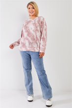 Laden Sie das Bild in den Galerie-Viewer, Plus Size Ruched Back Detail Long Sleeve Sweatshirt Top - www.novixan.com
