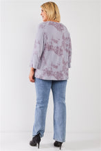 Load image into Gallery viewer, Plus Size Round Neck Long Sleeve Drop Shoulder Relaxed Top - www.novixan.com
