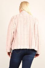 Load image into Gallery viewer, Open Front Faux Fur Jackets Plus Size - www.novixan.com

