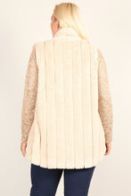 Cargue la imagen en el visor de la galería, Plus Size Faux Fur Open Front Vest Jacket - www.novixan.com
