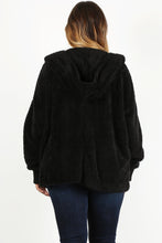 Cargue la imagen en el visor de la galería, Faux Fur Jacket Plus Size - www.novixan.com
