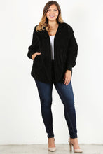 Cargue la imagen en el visor de la galería, Faux Fur Jacket Plus Size - www.novixan.com
